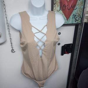 Forever 21 tan bodysuit